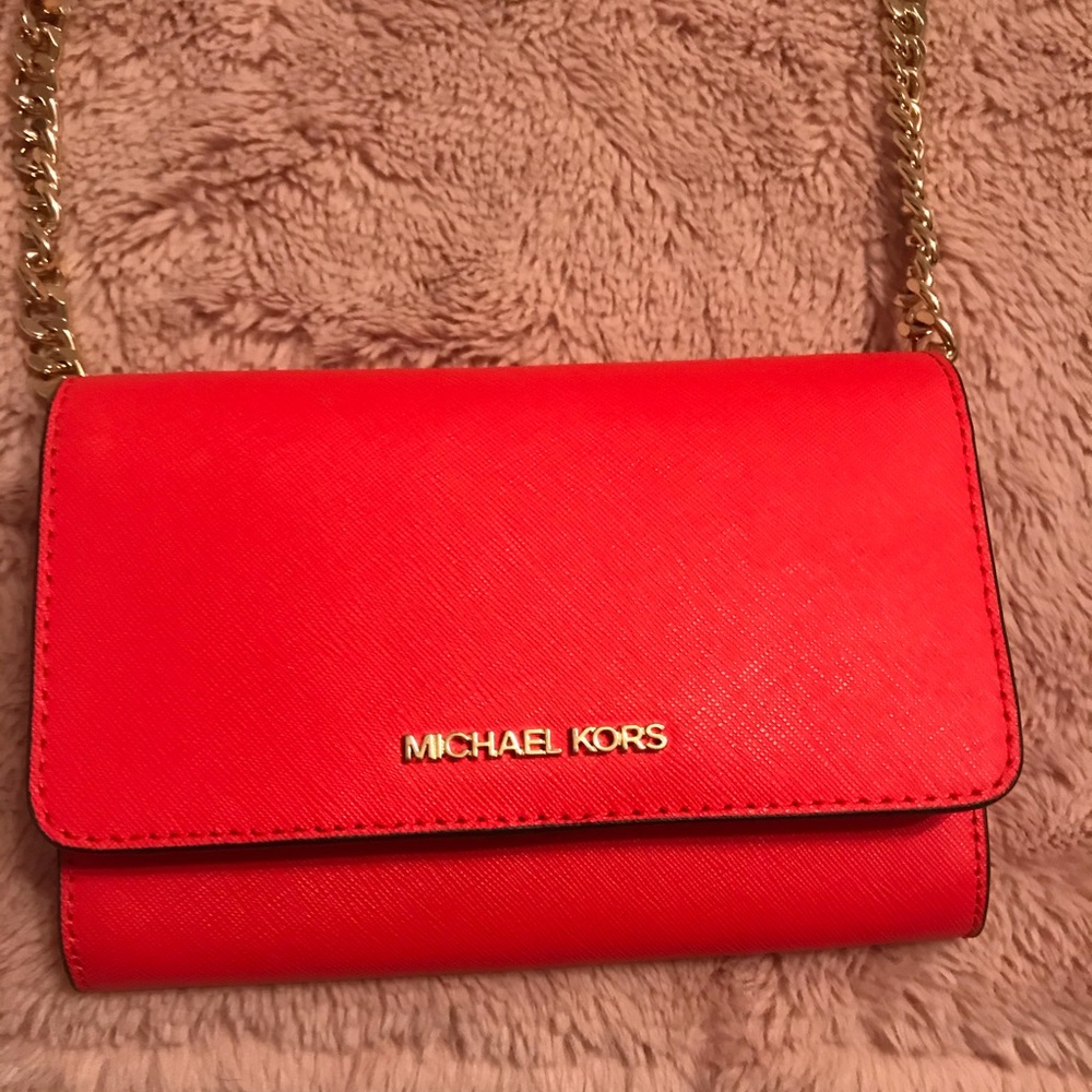 Red Michael Kors Purse